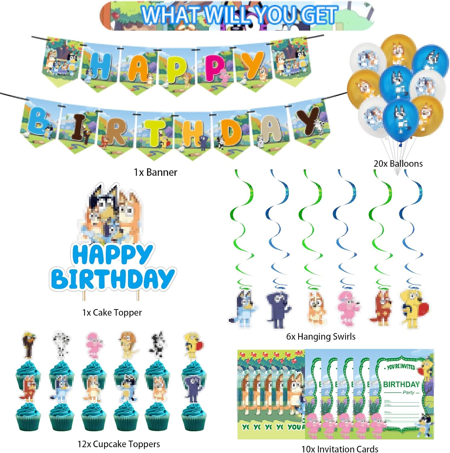 Bluey Balloons