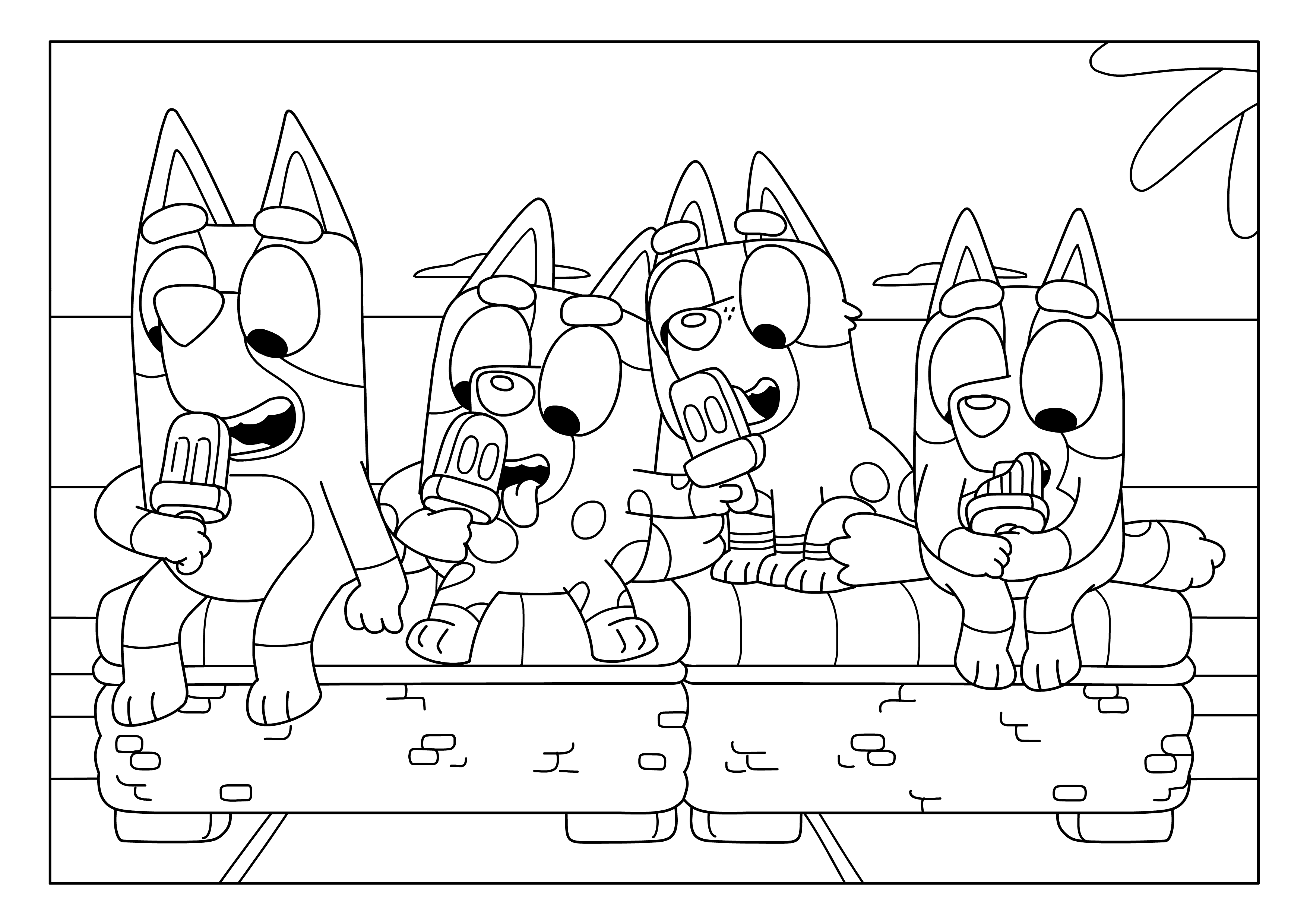 Bluey Coloring Game