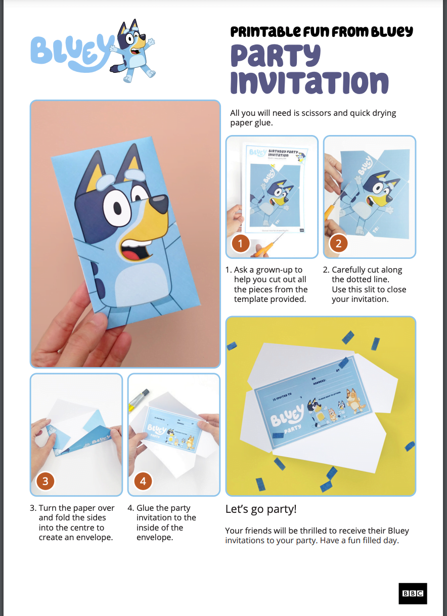 DIY Birthday Invites