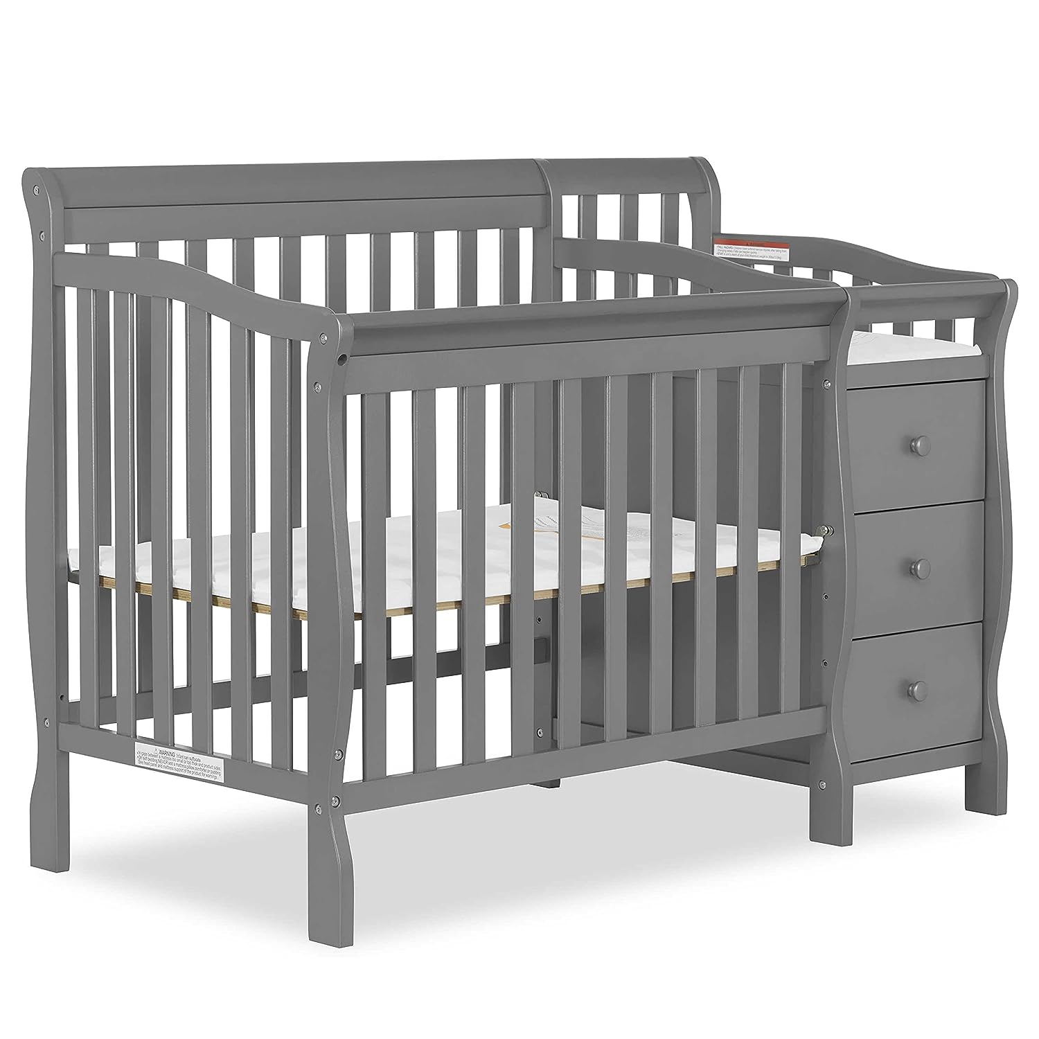 Dream On Me Jayden 4-in-1 Mini Convertible Crib And Changer