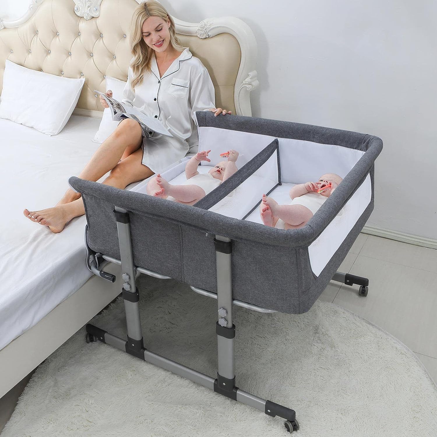 Ihoming Twin Bassinet