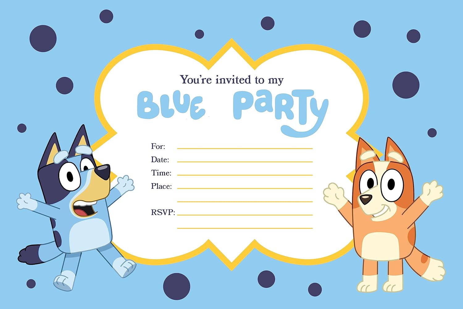 Postcard Birthday Invites