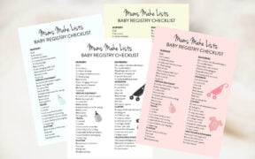 Printable Newborn Baby Checklist