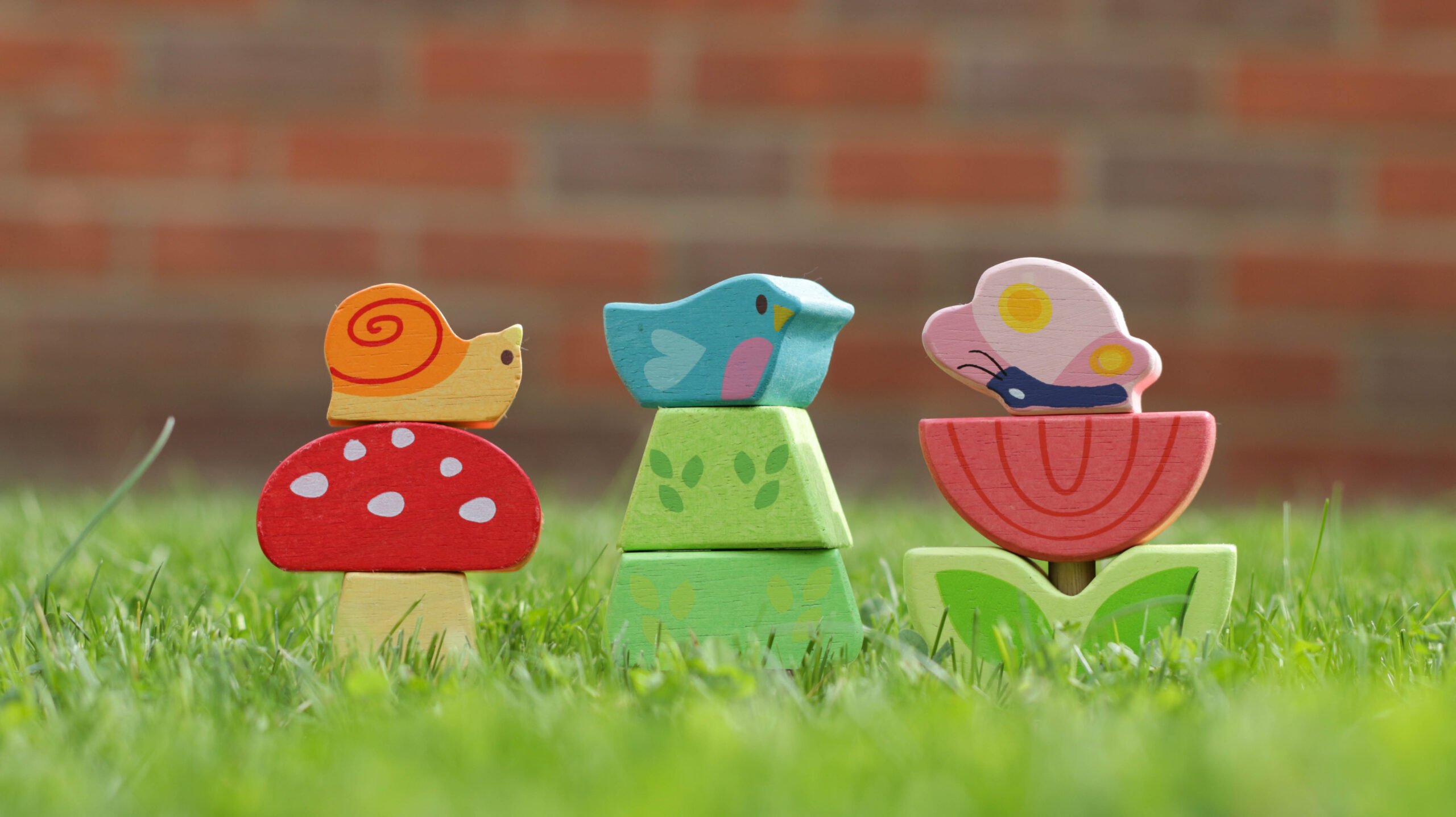 Stacking Garden Friends Wooden Stacking and Balancing Toy