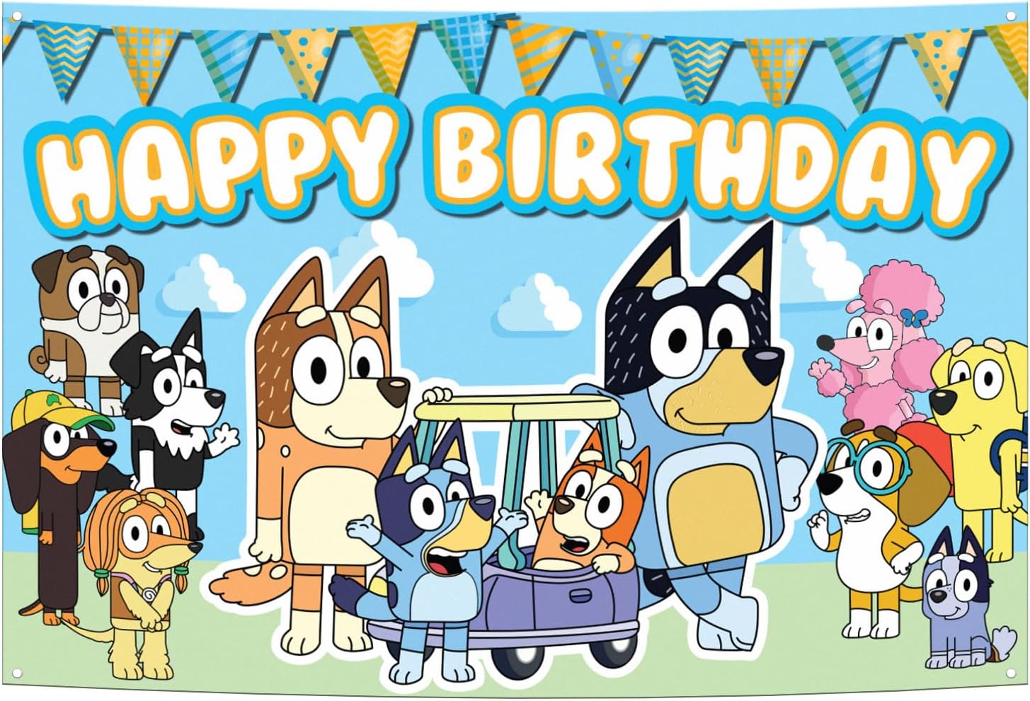 The Bluey Birthday Decor Backdrop