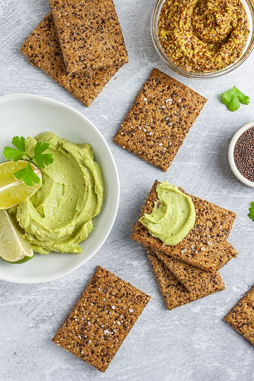 Whole Grain Crackers and Nut Butter