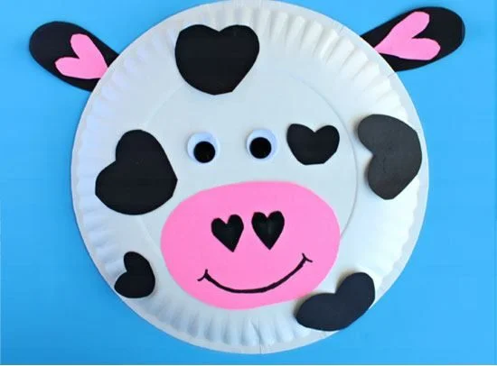 A Paper Cow with Plenty of Hearts