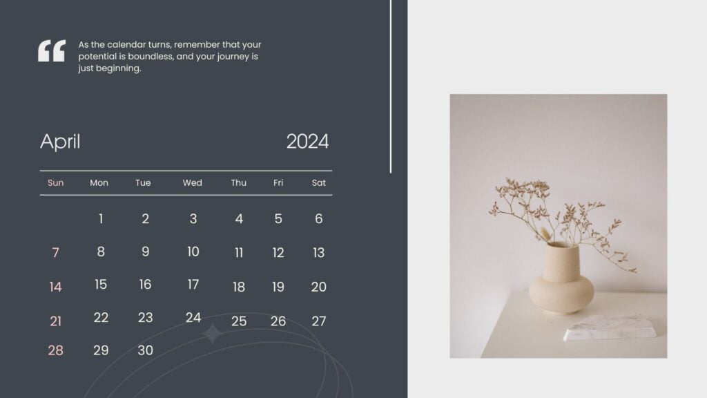 A Professional Calendar 