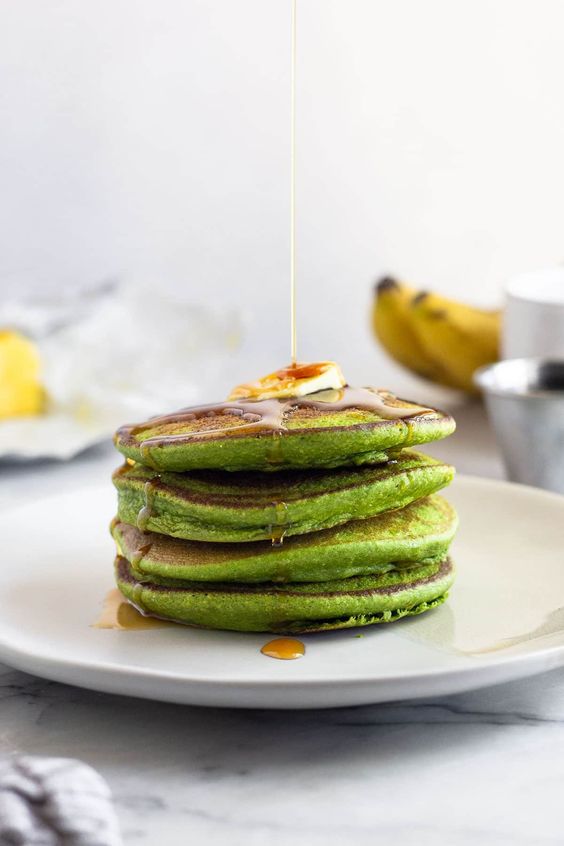 Blw Banana and Spinach Pancakes