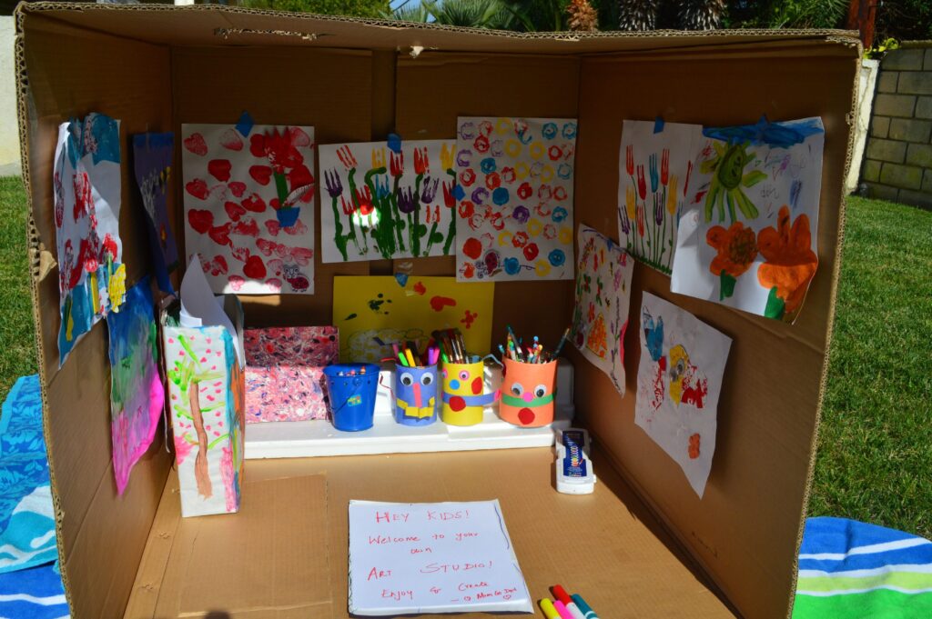 Cardboard Box Art Studio