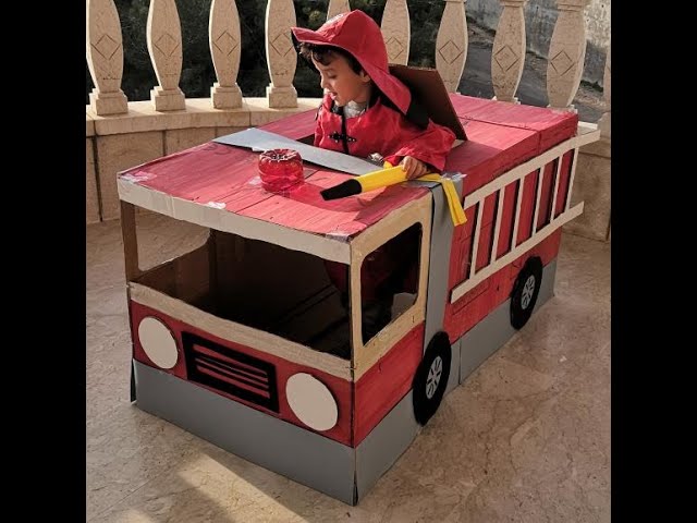 Cardboard Fire Truck