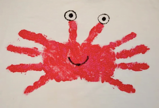 Crab Hand Painting