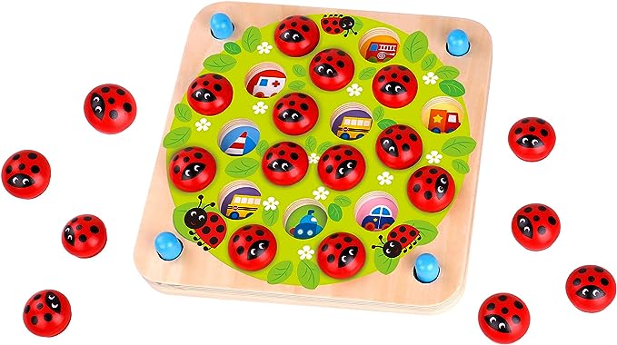 Fat Brain Toys Ladybug's Garden Memory Game