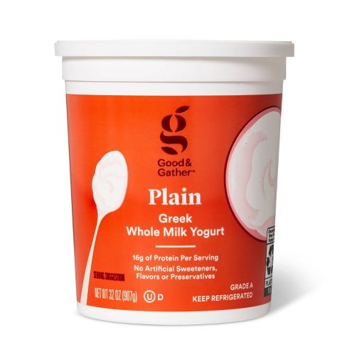 Greek Plain Whole Milk Yogurt- Good & Gather