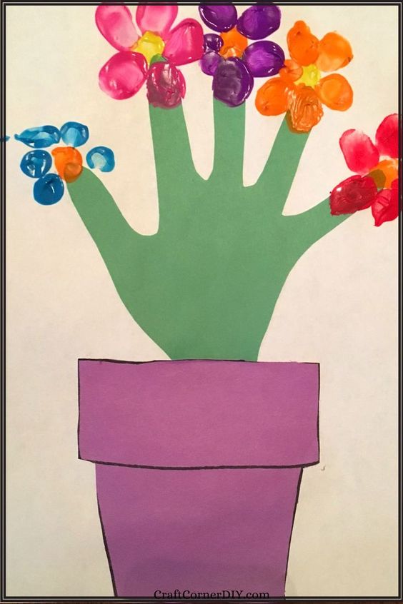 HandShaped Flower Pot Card