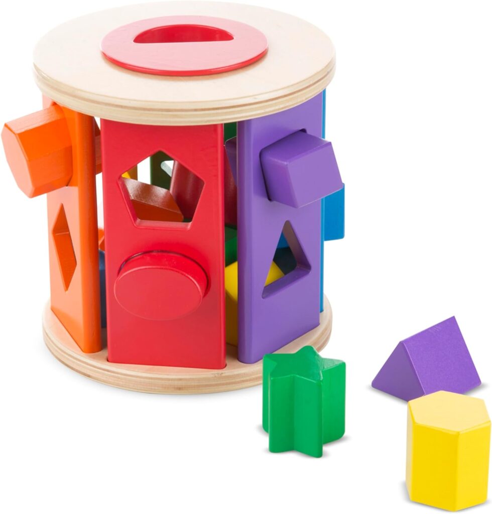 Melissa & Doug Match and Roll Shape Sorter