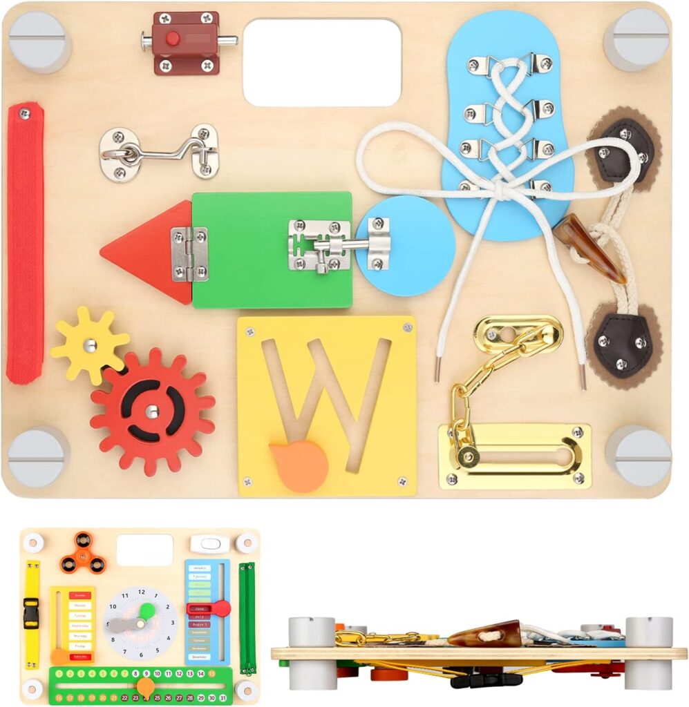 Montessori Busy Board for Toddlers