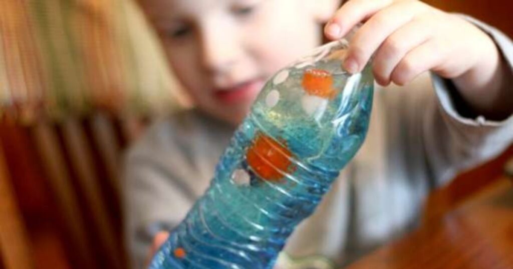 Playing and Interacting with Glitter Bottles