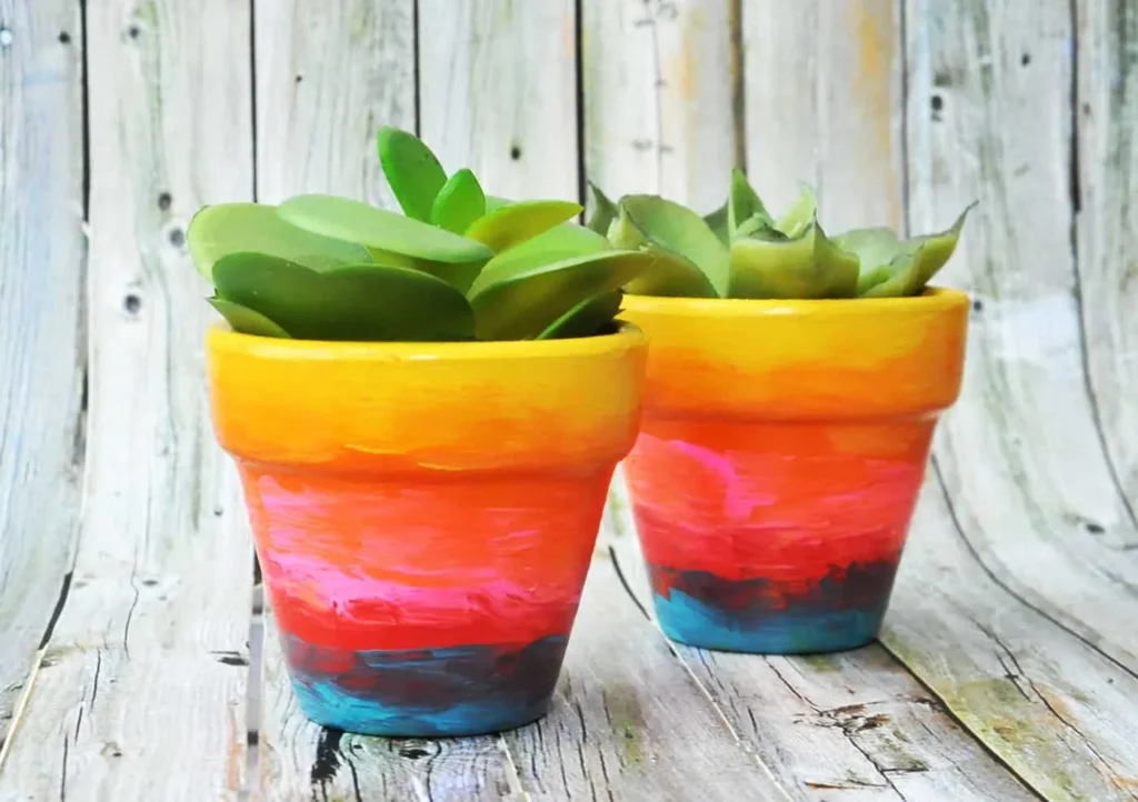 Rainbow Painted Flower Pots.jpg