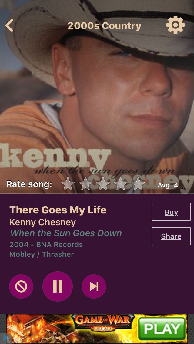 There Goes My Life” (Kenny Chesney)